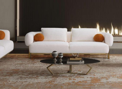 Sofagarnitur 2x Dreisitzer Sitzpolster Couch Set 3tlg Design Sofa Neu Wohnzimmer